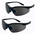 thumbnail image 1 of 2 Pair of Z87+ Sport Wrap Full Reader Lens Safety Sunglasses - Impact Resistant UV400 Lenses, ANSI Certified - Jet - 2.00, 1 of 5
