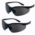 thumbnail image 1 of 2 Pair of Z87+ Sport Wrap Full Reader Lens Safety Sunglasses - Impact Resistant UV400 Lenses, ANSI Certified - Jet - 2.50, 1 of 5