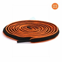 2 Pairs 1/4" Oval Athletic Shoelaces 9 Colors Half Round Shoe Laces  - 51 inch / 130CM