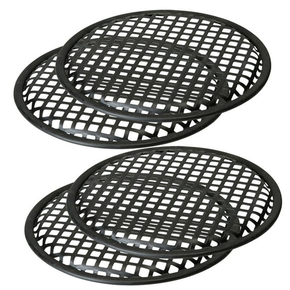 2 Pairs 10 Inch Subwoofer Metal Waffle Grills - Universal Speaker Cover Guard