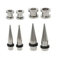 thumbnail image 1 of 2 Pairs 1g 7mm and 9mm 316L Stainless Steel Ear Eyelets Tapers and Tunnels Ear Studs Stretching Tools Kit Body Jewelry, 1 of 9