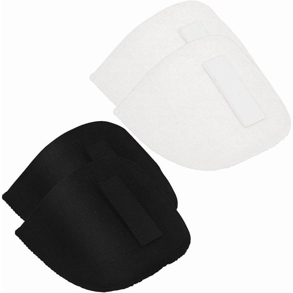 2 Pairs 2 Colors Sponge Shoulder Pad with Self-adhesive Tapes Half Round Mixed Color 155~160x90x15mm 1 pair/color diy