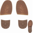 thumbnail image 1 of 2 Pairs 2 Styles Shoe Sole Replacement Rubber Half Sole and Heels Non-Slip Heel Pads Shoe Bottom Protector Shoe Repair Replacement for Leather Shoes Sports Shoes Boots, 1 of 5