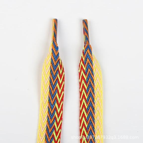 2 Pairs 3/5" Fat Thick Shoe Laces for Sneakers, Flat Wide Athletic Replacement Shoelaces for Men Women