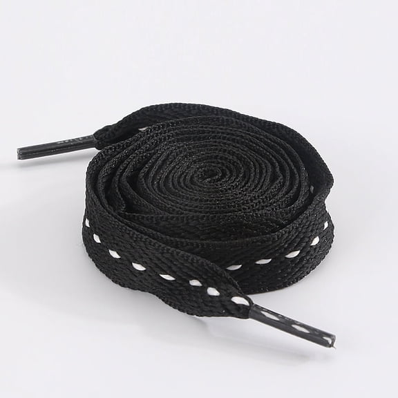 2 Pairs 3/5" Fat Thick Shoe Laces for Sneakers, Wide Wave Pattern Shoelaces for Athletic Replacement Shoelaces for Men Women - 47 inch / 120CM