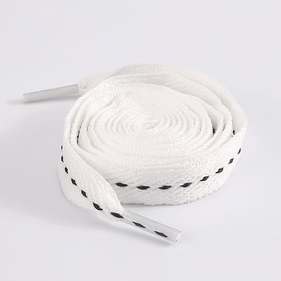 2 Pairs 3/5" Fat Thick Shoe Laces for Sneakers, Wide Wave Pattern Shoelaces for Athletic Replacement Shoelaces for Men Women - 47 inch / 120CM