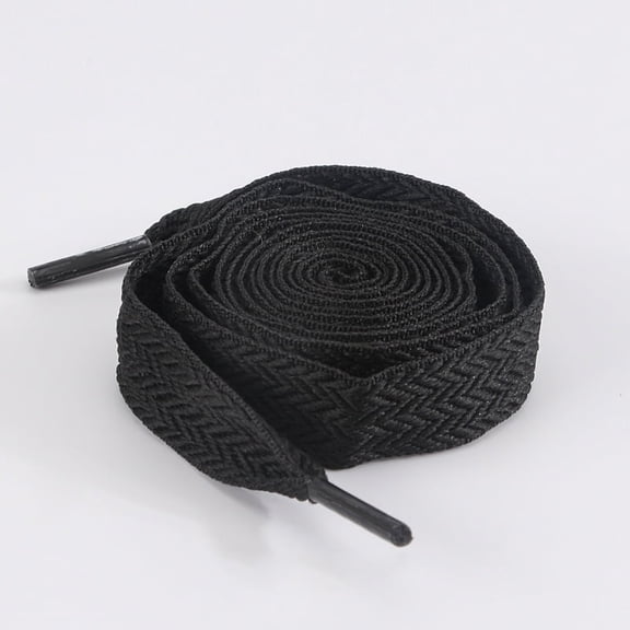 2 Pairs 3/5" Fat Thick Shoe Laces for Sneakers, Wide Wave Pattern Shoelaces for Athletic Replacement Shoelaces for Men Women - 47 inch / 120CM