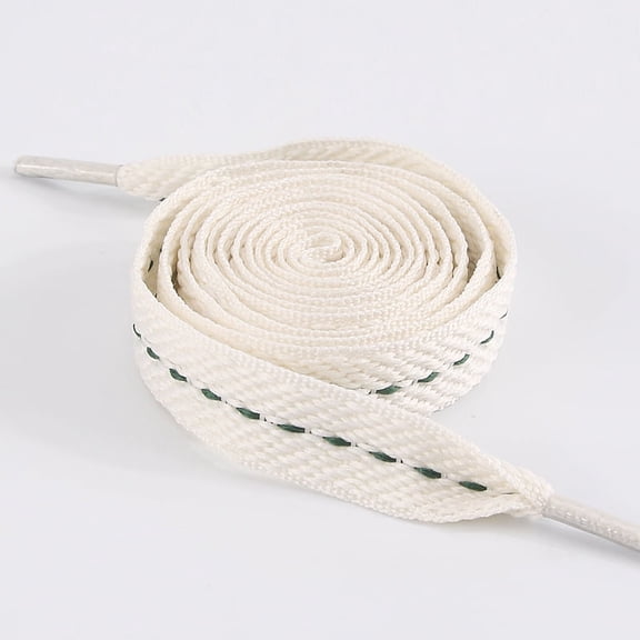 2 Pairs 3/5" Fat Thick Shoe Laces for Sneakers, Wide Wave Pattern Shoelaces for Athletic Replacement Shoelaces for Men Women - 55 inch / 140CM