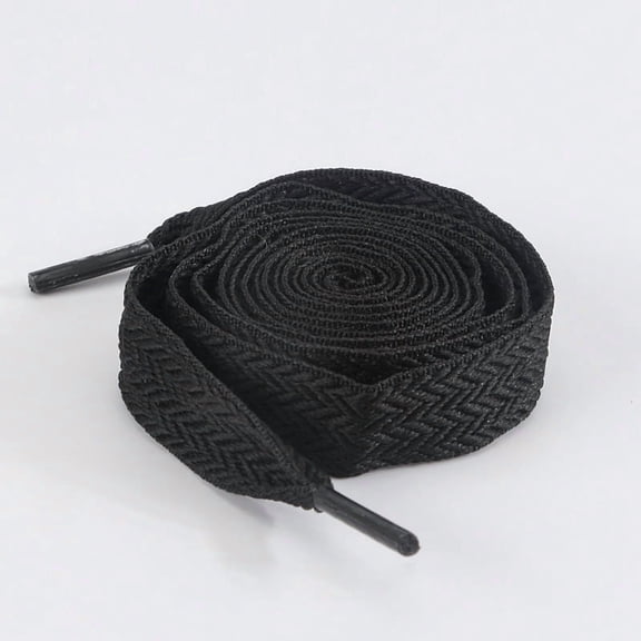 2 Pairs 3/5" Fat Thick Shoe Laces for Sneakers, Wide Wave Pattern Shoelaces for Athletic Replacement Shoelaces for Men Women - 55 inch / 140CM