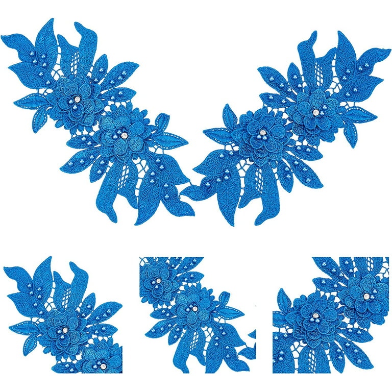 5pcs Small Floral Decorative Sewing Patches Suitable For Daily Clothes  Decoration