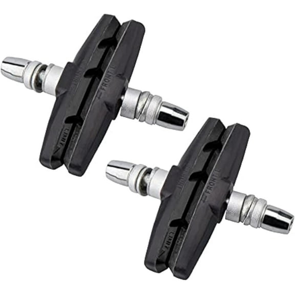 2 Pairs (4 Pieces) MTB Bike Cycle Bicycle Rubber V-Brake Pads No-Noise No-Skid, 70mm