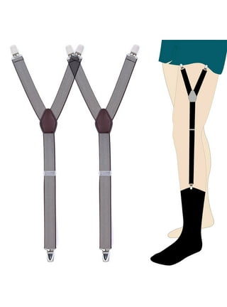 LELINTA Adjustable Elastic Shirt Garters with Locking, Non-Slip Clips  (2-Pack, 1-Pair) 