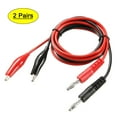 thumbnail image 1 of 2 Pairs 4mm Banana Plug to Alligator Clip 5A Length 90cm, 1 of 3