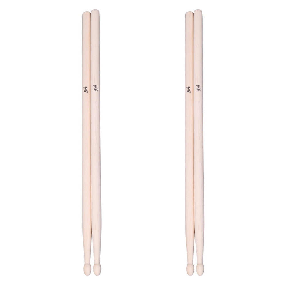 2 Pairs 5a Maple Wood Sticks Drumsticks for Students Chicken Thighs Music Wooden Child