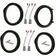 2 Pairs 6.5\'\' Car Speaker Adapter Board + Wiring Harness for Honda