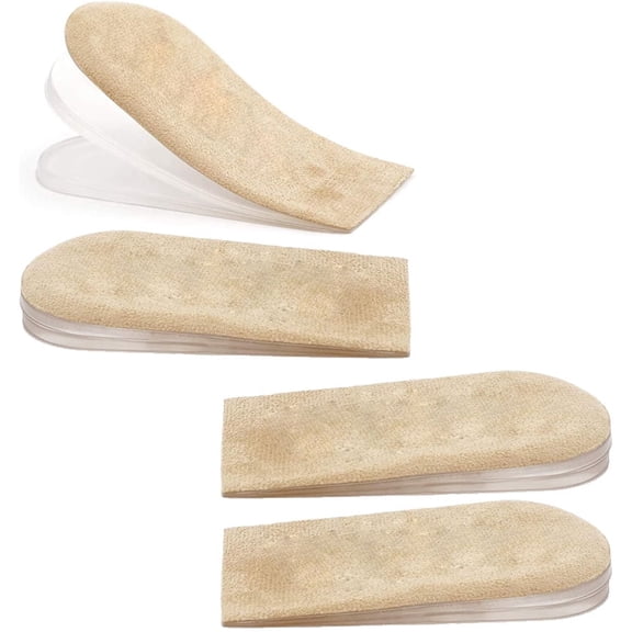 2 Pairs Adjustable Orthopedic Heel Lift for Leg Length Discrepancies, Height Increase Insole for Heel Spurs, Heel Pain, Sports Injuries, and Achilles tendonitis