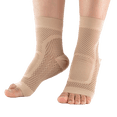 thumbnail image 1 of 2 Pairs Ankle Brace Compression Sleeves - 8-15 mmhg Open Toe Compression Socks with Arch Support for Women & Men , Relief for Swelling, Plantar Fasciitis, and Sprains – Step into Comfort and Stability, 1 of 6