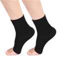 thumbnail image 1 of 2 Pairs Ankle Brace Compression Sleeves - 8-15 mmhg Open Toe Compression Socks with Arch Support for Women & Men , Relief for Swelling, Plantar Fasciitis, and Sprains – Step into Comfort and Stability, 1 of 7
