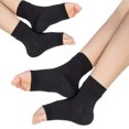thumbnail image 1 of 2 Pairs Ankle Brace Compression Sleeves - 8-15 mmhg Open Toe Compression Socks with Arch Support for Women & Men , Relief for Swelling, Plantar Fasciitis, and Sprains – Step into Comfort and Stability, 1 of 7