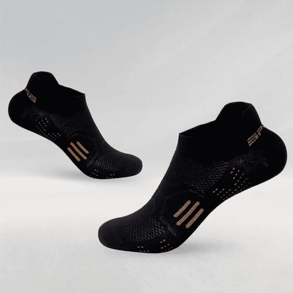 2 Pairs Ankle Running Socks Low Cut Breathable Sports Tab Cushioned Casual Cotton Socks for Men and Women , Athletic Cushioned Low Cut Running Socks for a Secure Fit