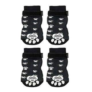  Dog Socks for Hot Pavement & Hardwood Floors, Anti-Slip Dog  Paw Protector, Dog Grip Socks Breathable Doggie Boots with Rubber Sole &  Fix Straps, Pet Shoes/Booties/Socks for Small Medium Large