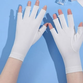 NIUREDLTD Gloves For Gel Nail Lamp Gloves For Manicures Sun Gloves For  Women Home Outdoor Use Sunblock Shield Driving Gloves