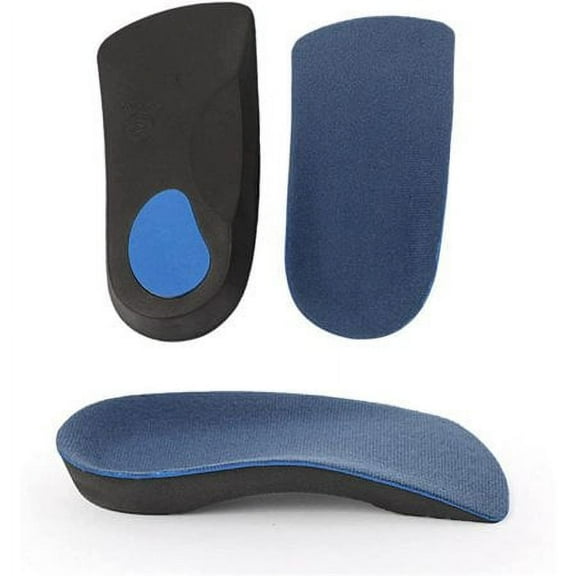 2 Pairs Arch Support Shoe Insert, Half Insoles for Shoes Arch Support Orthotic Insole Helps Weak and Fallen Arches and Plantar Fasciitis for Flat Feet