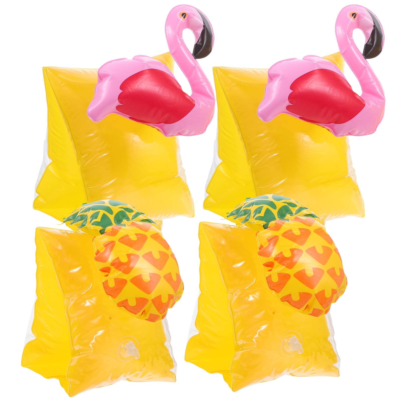 2 Pairs Arm Bands Swimming Arm Float Rings Blow Arm Floaties Floater