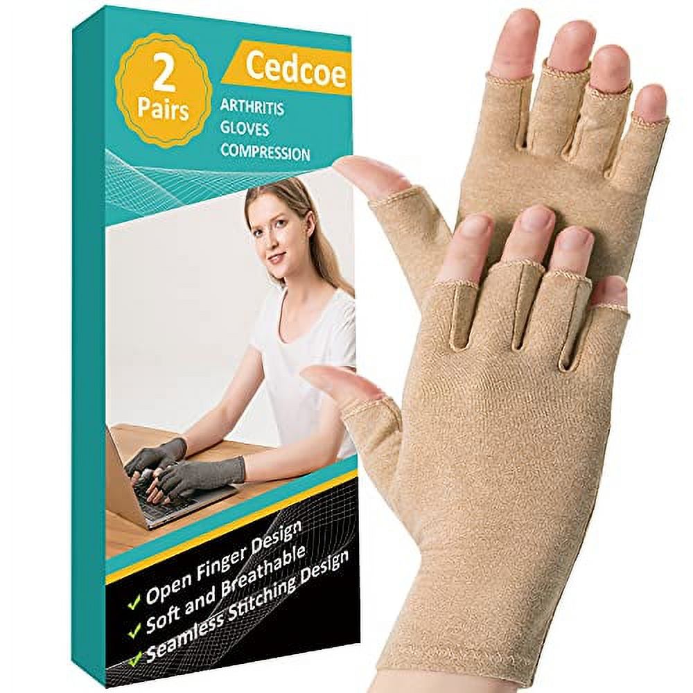 2 Pairs Arthritis Compression Gloves for Relieve Rheumatoid Arthritis