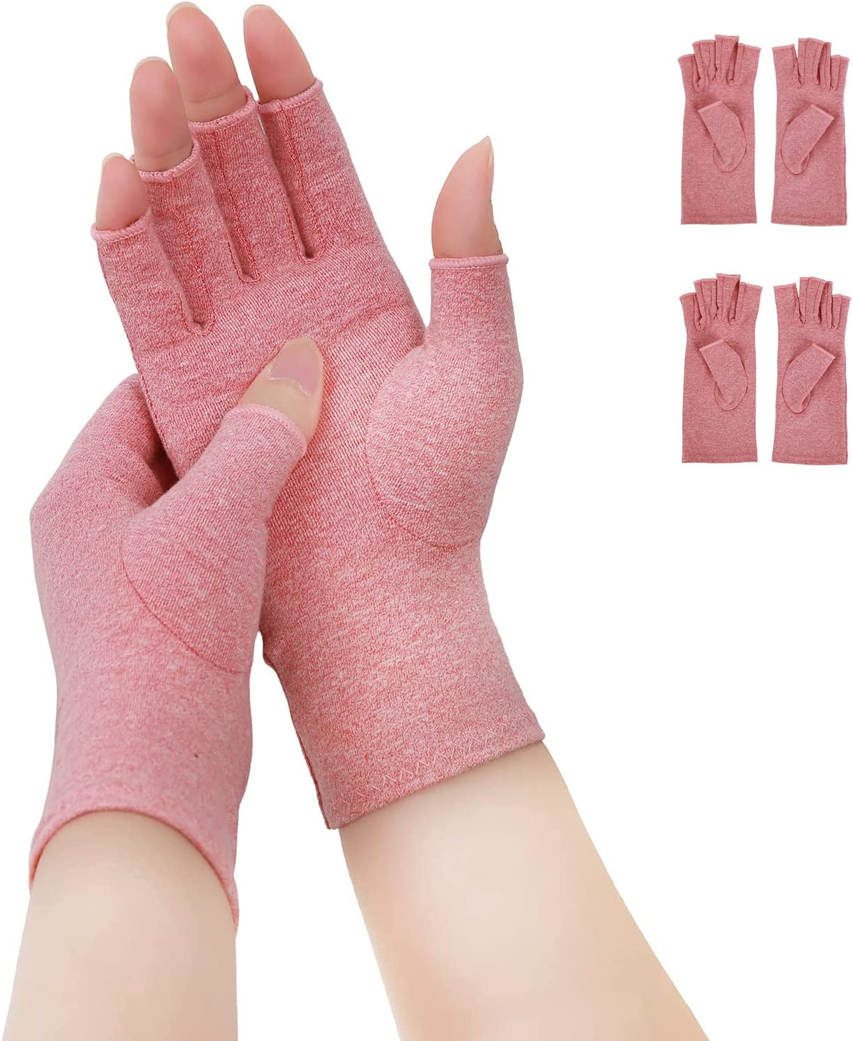 2 Pairs Arthritis Compression Gloves for Women Men, Arthritis Pain Relief, Rheumatoid
