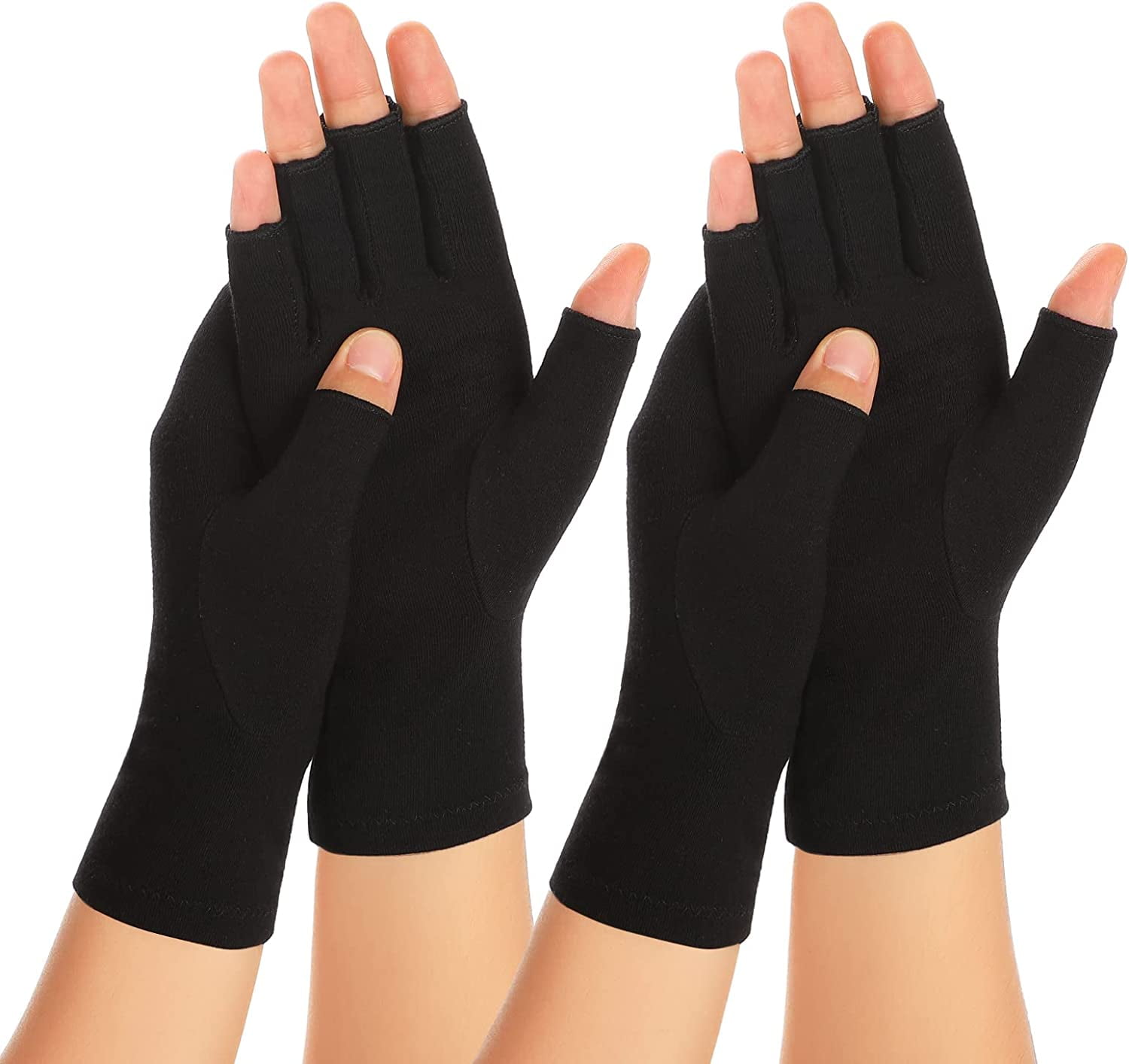 2 Pairs Arthritis Compression Gloves for Women Men, Carpal Tunnel Pain