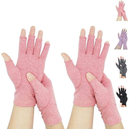 2 Pairs Arthritis Compression Gloves for Women Men for Rheumatoid, Osteoarthritis, Carpal Tunnel Pain,Computer Typing
