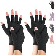 2 Pairs Arthritis Compression Gloves for Women Men for Rheumatoid, Osteoarthritis, Carpal Tunnel Pain,Computer Typing