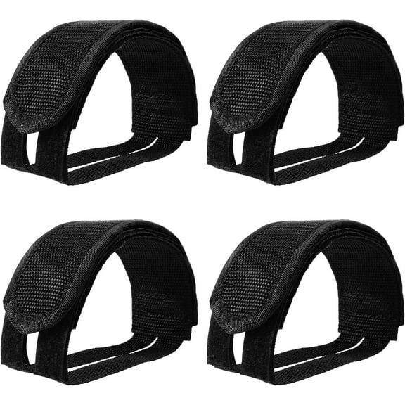 2 Pairs Bike Pedal Straps - Non-Slip Foot Retainers for Fixed Gear & Single Speed Bicycles , Adjustable Cycling Shoe Straps with Easy Installation for Secure Riding , Universal Fit for Most Pedals