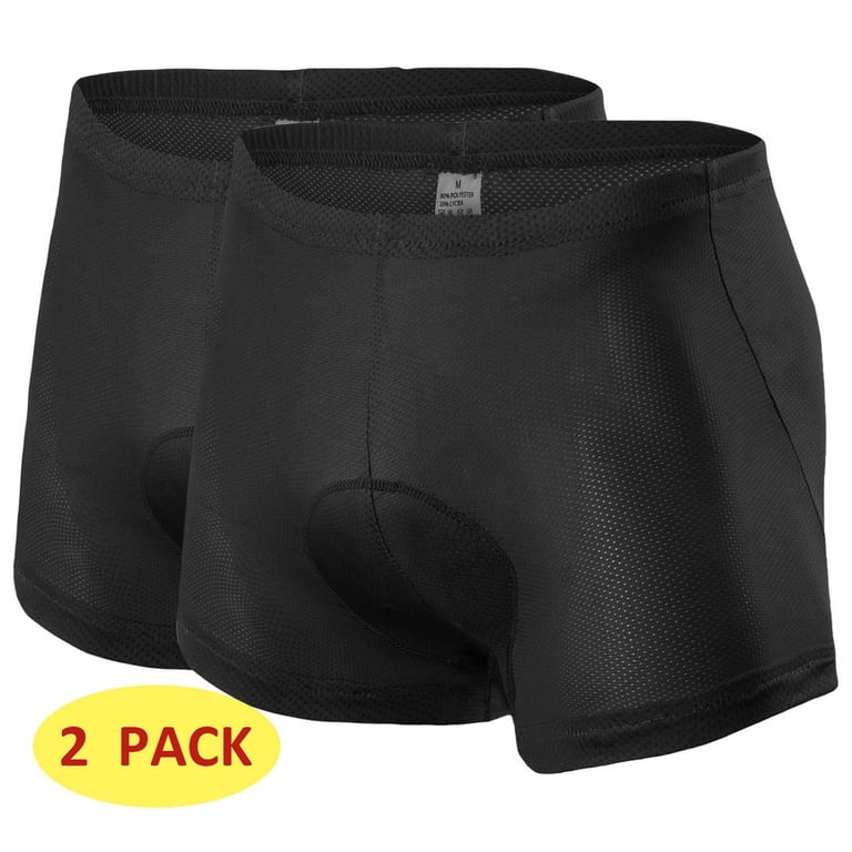 Pairs Bike Underwear Men 4D Padded Gel Mountain Bike Shorts