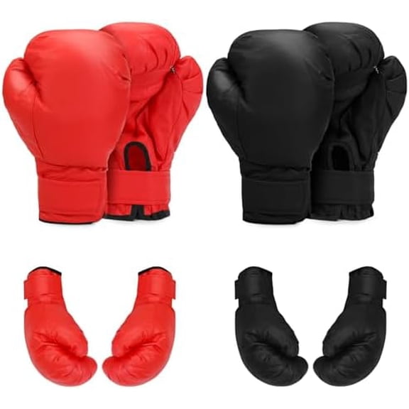 2 Pairs Boxing Gloves for Beginners & Kids, Boxing Training Gloves Suitable for Men & Women, Lightweight Shockproof Gloves for Training & Practice
