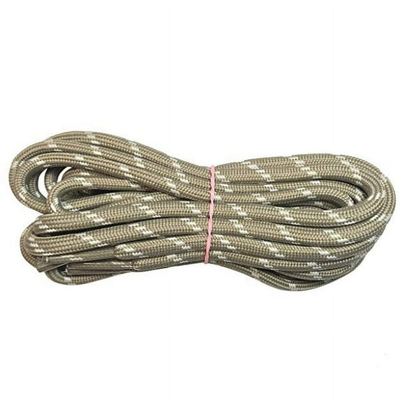 2 Pairs Brown Gray Spot Outdoor Round Boot Laces Shoelaces for Hiking Work Safety Boots Shoes 39 40 48 54 60 63 72 Inches