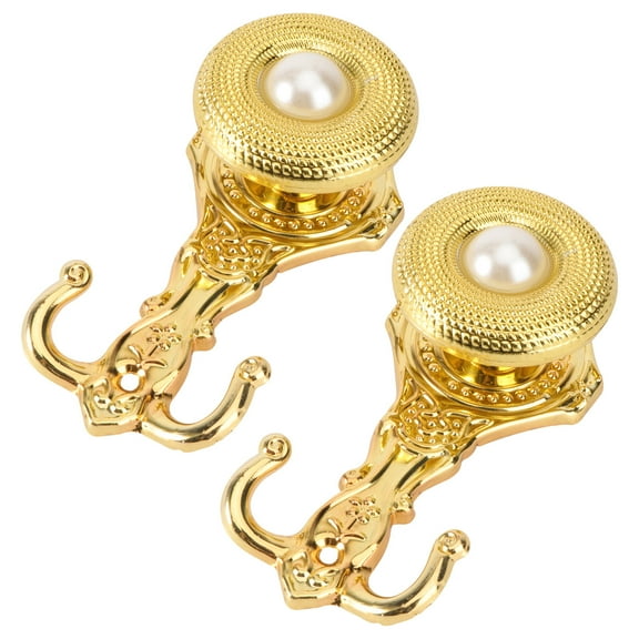 2 Pairs Ceiling Curtain Hooks with Rope for Hanging Curtains on Wall - and Easy to Install
