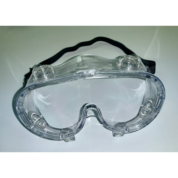 2 Pairs Chemical Splash Impact Anti-Fog Clear Safety Goggles, Eye Protection, GG05