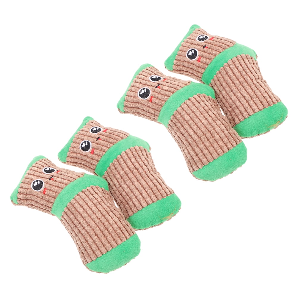 2 Pairs Chew Toys Socks Sausage Dog Chewing Puppy Squeakers for Plush