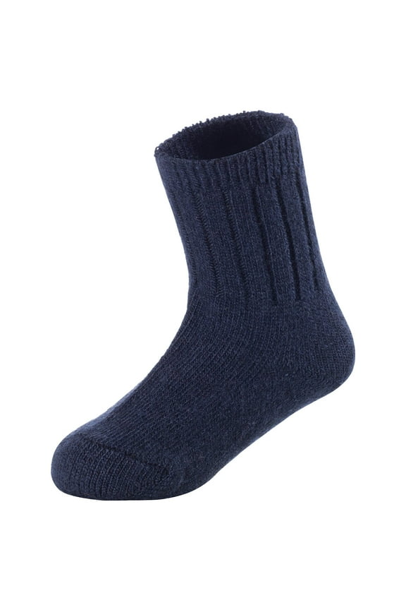 Baby Toddler Children 2 Pairs Wool Tube Socks Solid 3 Sizes 0Y-6Y