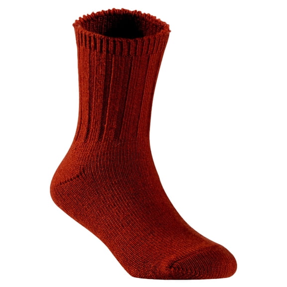 2 Pairs Children's Durable, Stretchable, Thick & Warm Wool Crew Socks. Perfect as Winter Snow Sock and All Seasons FS01 Size 0Y-2YCoffee