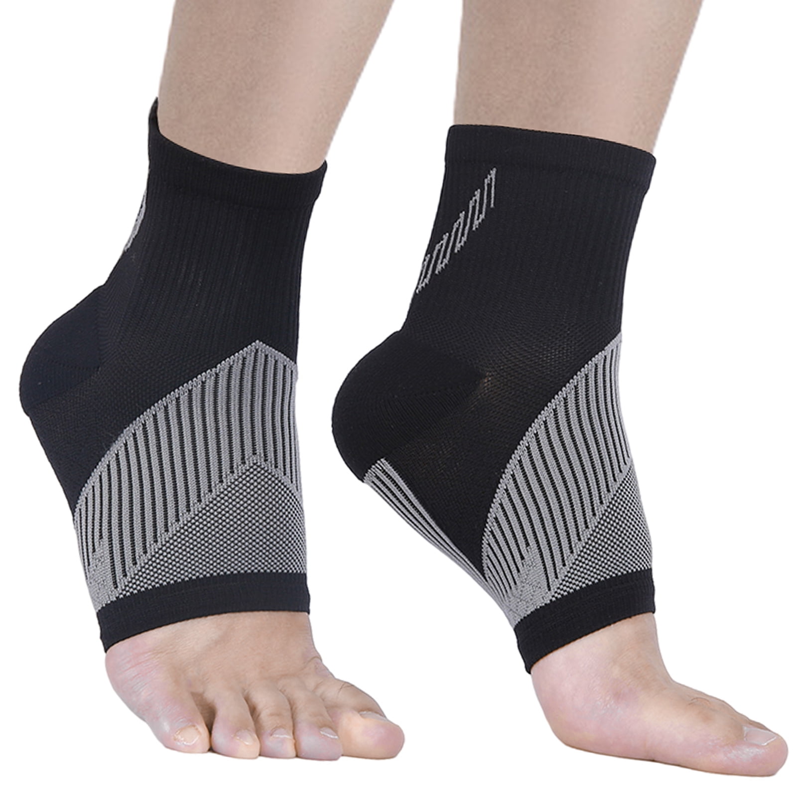 2 Pairs Compression Socks for Women and Men, Ankle Brace for Sprained
