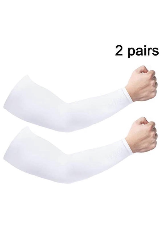 2 Pairs Cooling Arm Sleeves For Men Amp; Women, Uv Protective Upf 50, Tattoo Cover Up