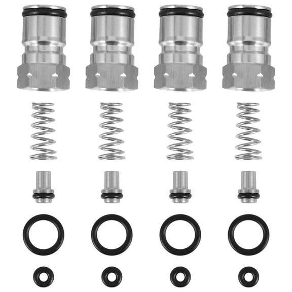 2 Pairs Cornelius Type Ball Lock Posts,Stainless Steel Poppets and Springs,Poppet Female Thread Gas + Liquid,Silver