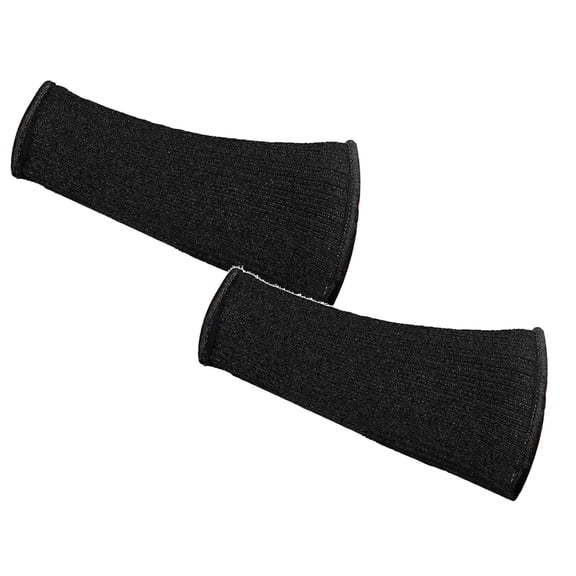 2 Pairs Cut Resistant Sleeve Arm Sleeves for Thin Skin Level 5 Cut Resistant Forearm Guards Burn Bruise Protection Breathable Fabric for Elderly Daily Wear, Stretchy Fit, 7.87 Inch, Black