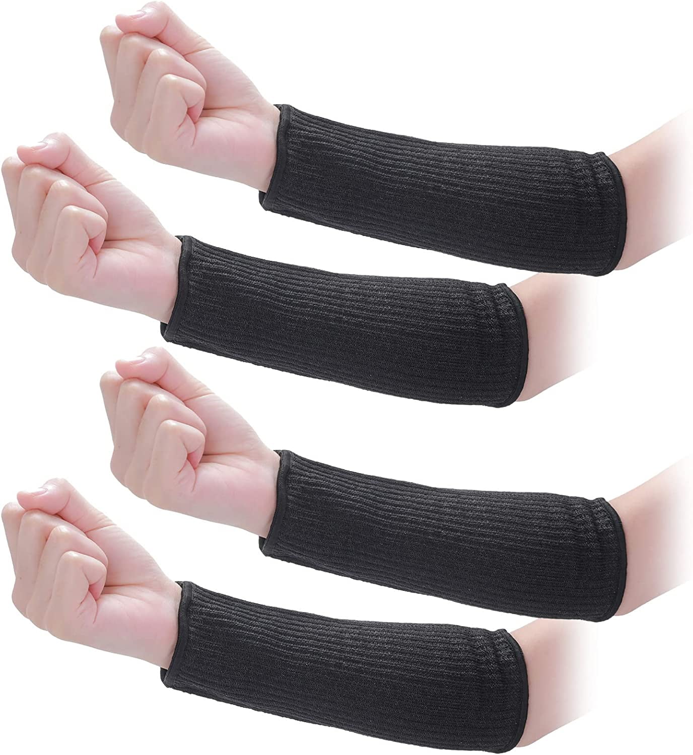 2 Pairs Cut Resistant Sleeves for Arm Work Arm Protection Sleeves Level
