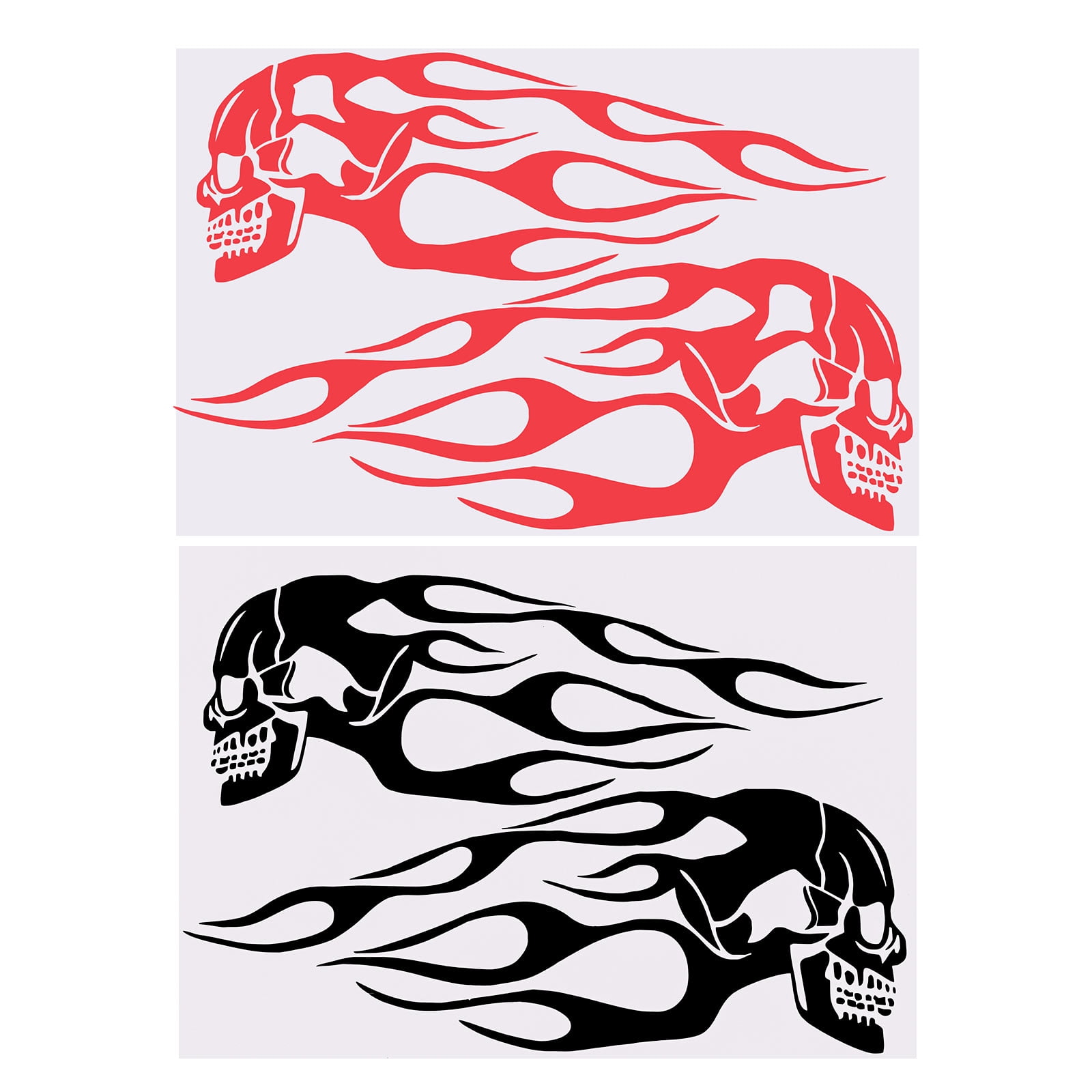 2 Pairs Decorative Motorcycle Fuel Tank Sticker Motorbike Fuel Tank