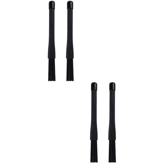 2 Pairs Drum Practice Pad Drumstick Drumsticks with Lights Wire Brush Black