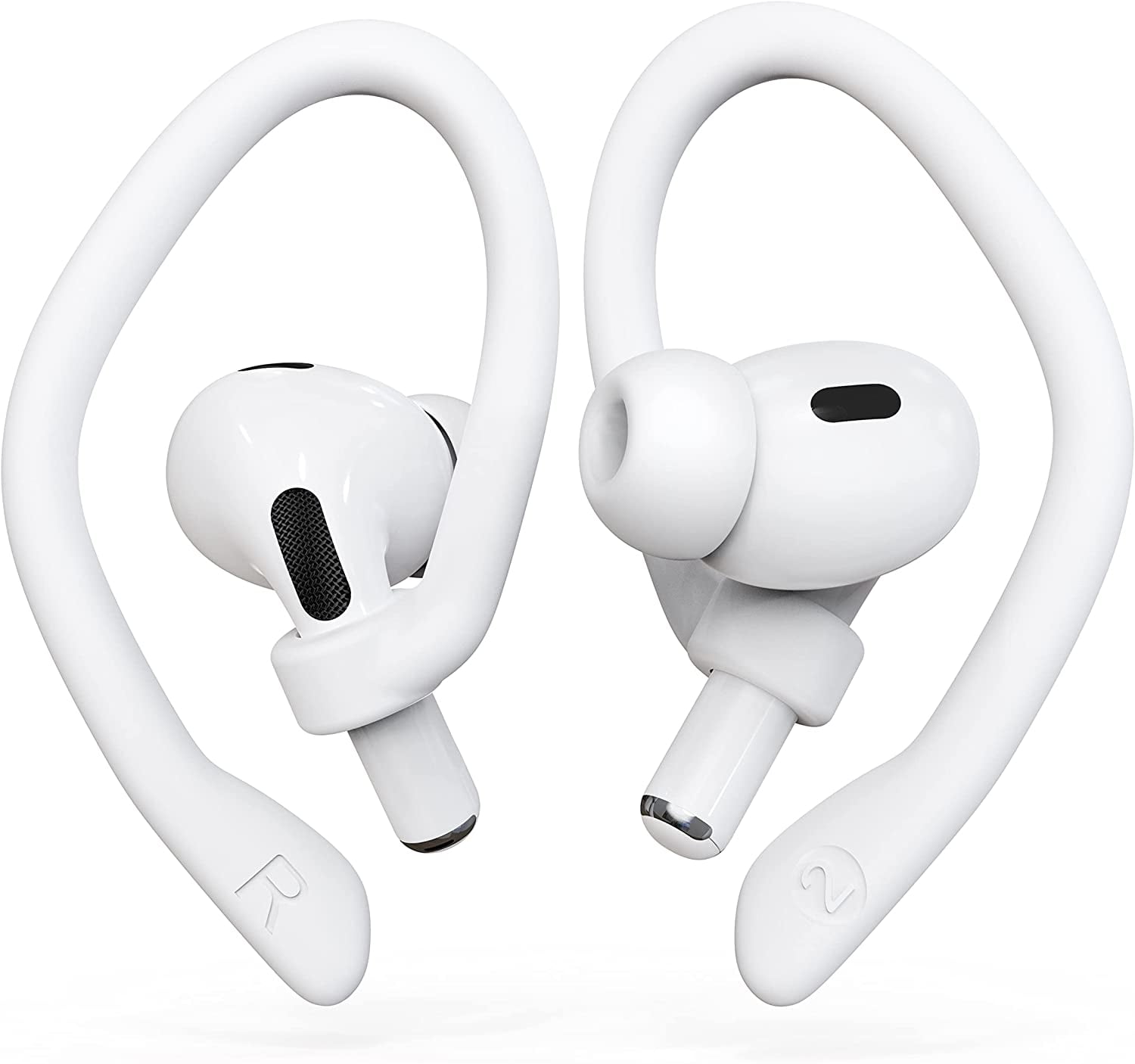 2 Pairs Ear Hooks for AirPods Pro 2 1 AirPods 3 2 1